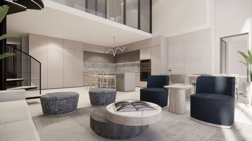 sala de estar en de penthouse shoma bay