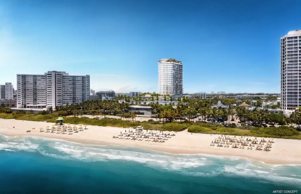 Playa exclusiva para los residentes de 72 Park Miami Beach