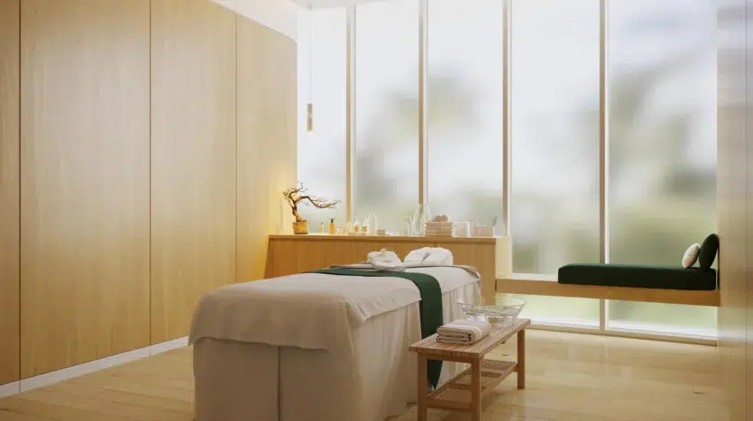 Sala de masajes exclusivo para residentes de aria reserve