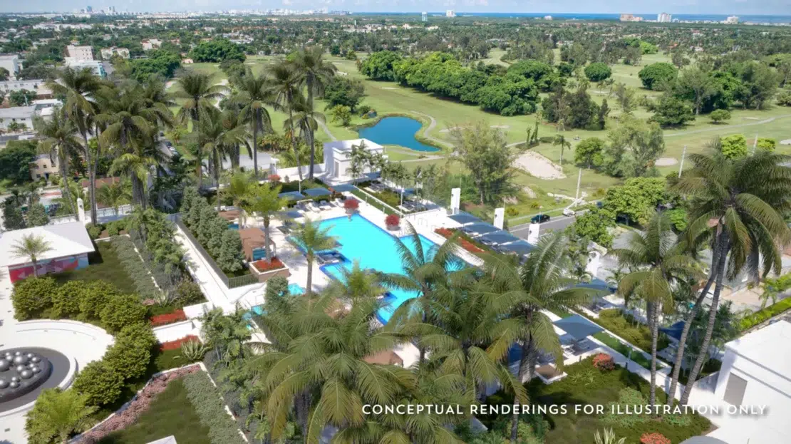 Gran alberca estilo resort al aire libre