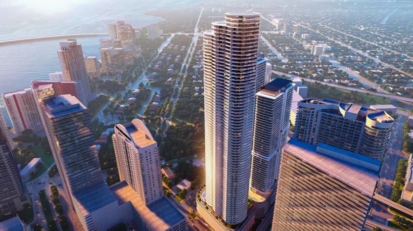 Edificio moderno en miami