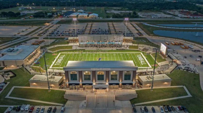 Campo de futbol americano en Texas