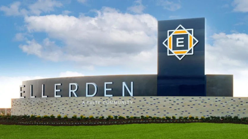Entrada a la comunidad de Ellerden en Texas