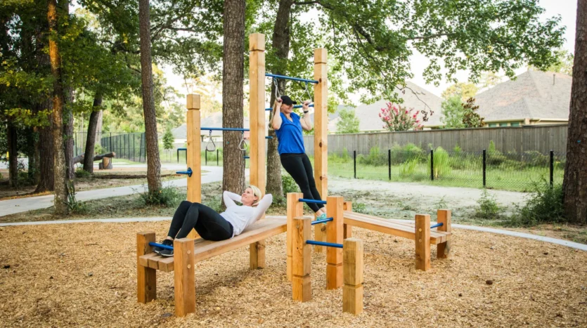 Áreas para ejercitarse al aire libre en la comunidad de Grand Central Park