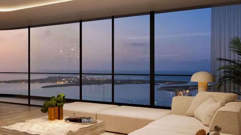 Sala de estar con vistas al mar