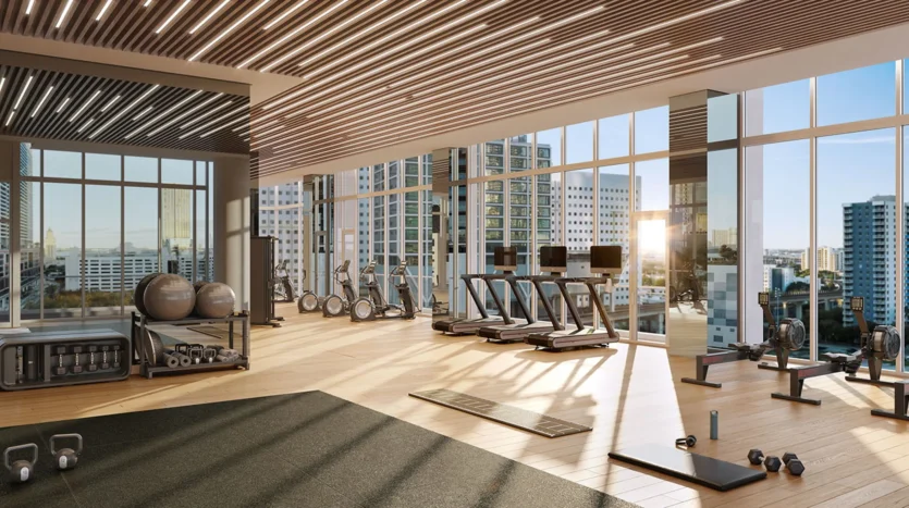 Gimnasio moderno equipado con las mejores máquinas