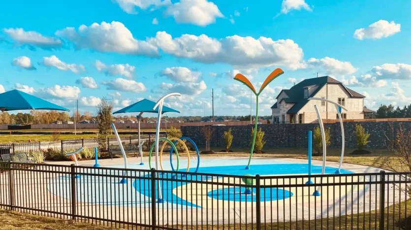 Salpicadero y parque infantil en Rosehill Lake