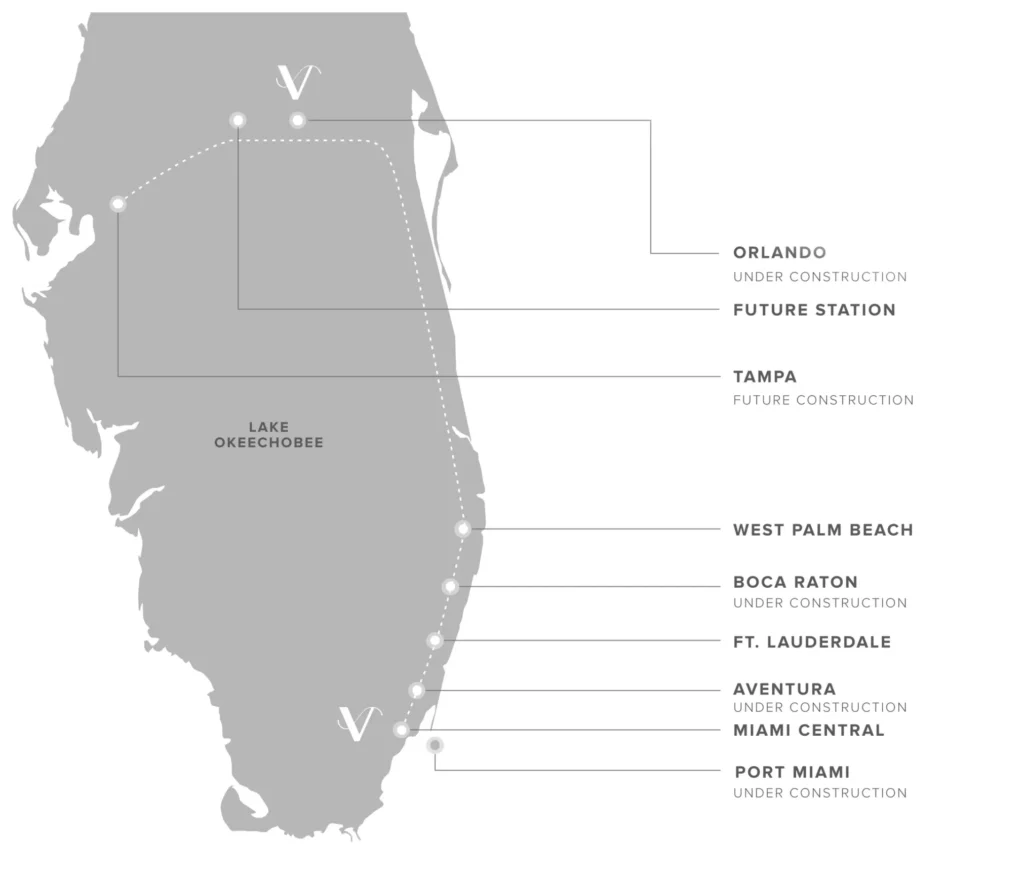 mapa Visions at Brickell Station