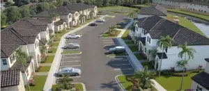 Vistas de las casas familiares en westview miami