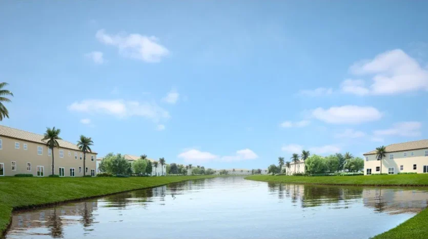 Lago en la comunidad de westview