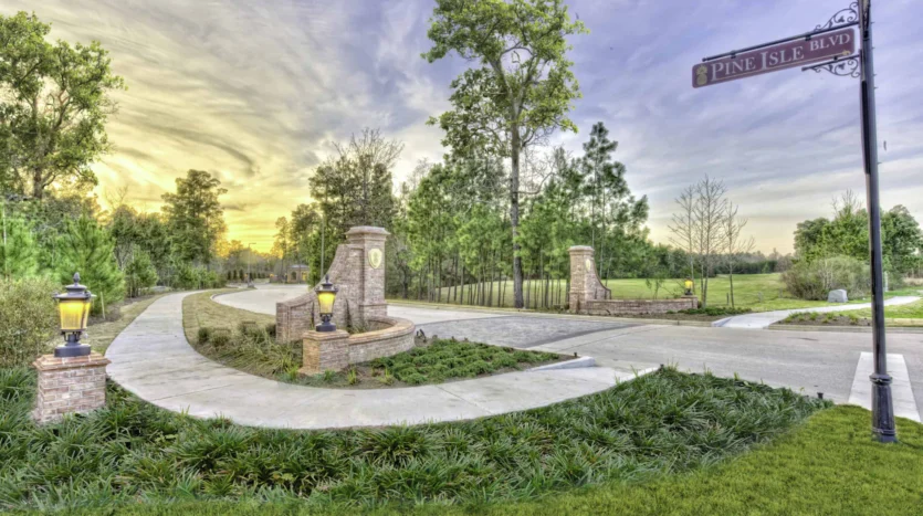 Parque natural en la comunidad de woodforest