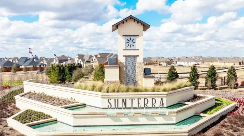 Entrada a la comunidad sunterra en katty texas