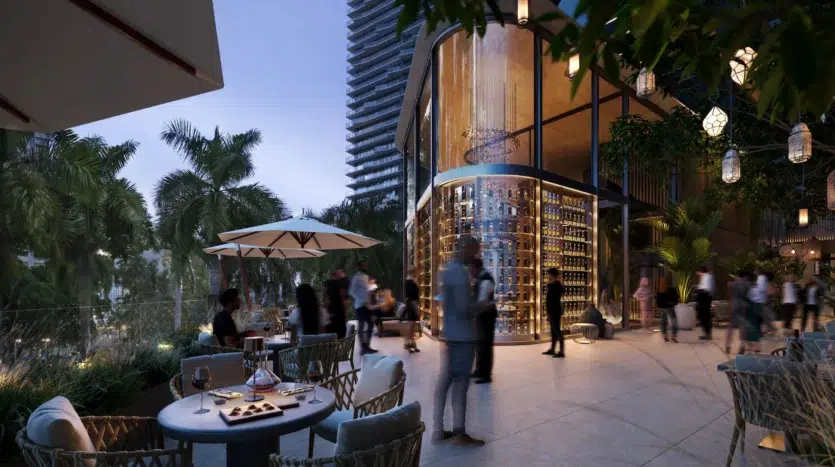 Restaurante exclusivo en la terraza